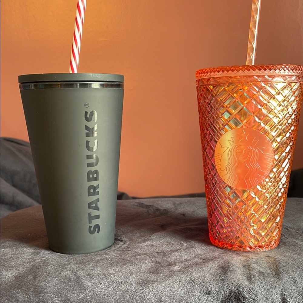 Starbucks Black and Orange Drinkware Set